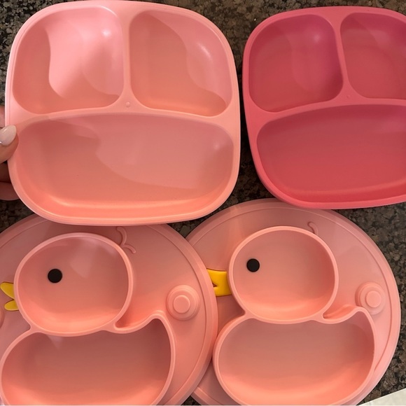Toddler Silicon and BPA-Free Plastic Plate Bundle - Picture 5 of 6